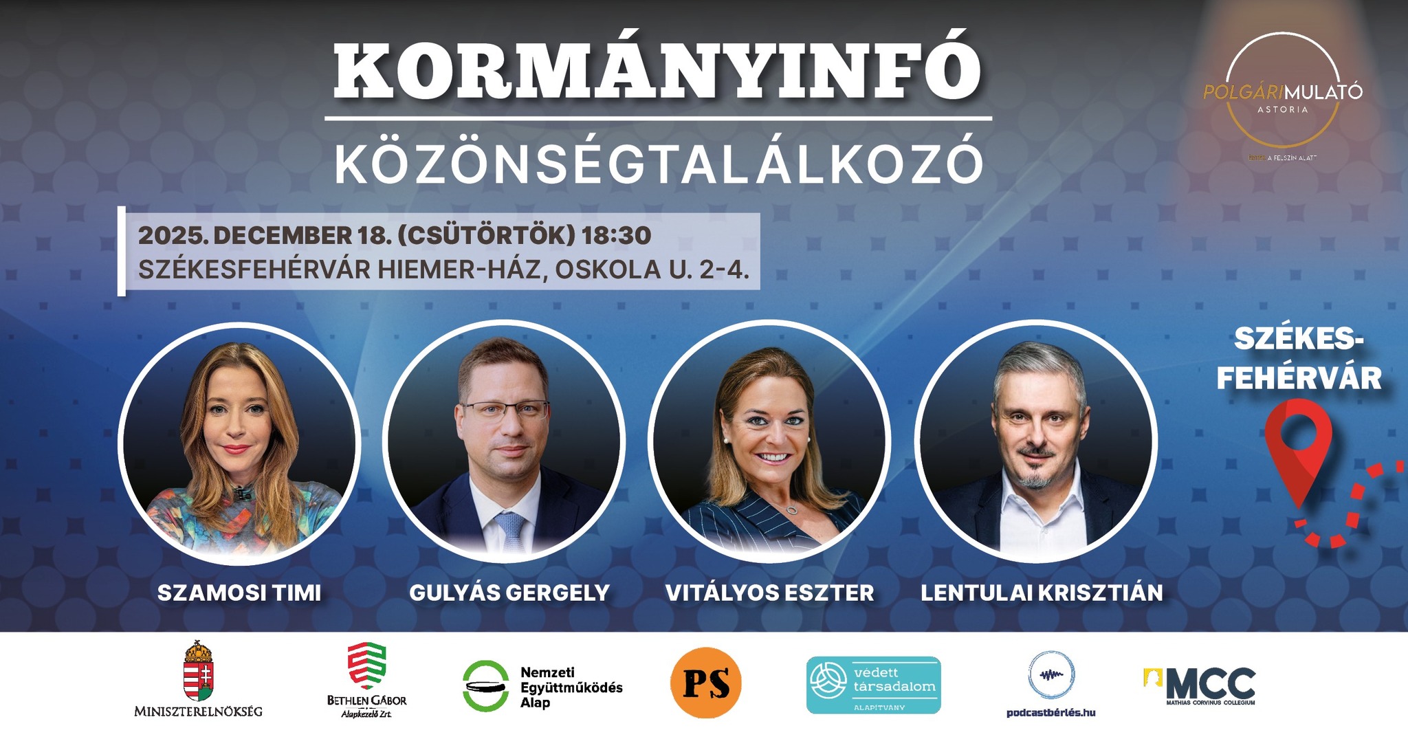 Kormányinfó közönségtalálkozó